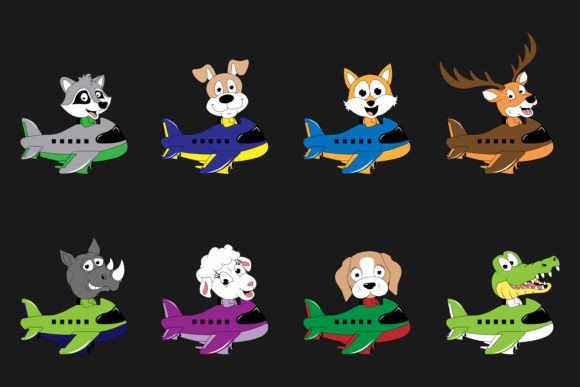 Adorable Adventures: Using Cute Animal Cartoon Ride Plane