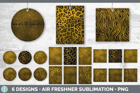 Amber Animal Print Air Freshener: Sublimation Bundle Pack