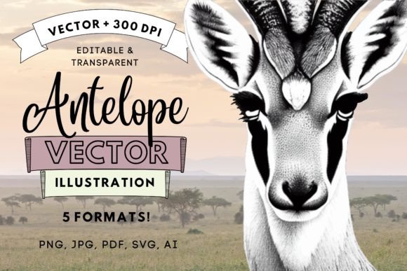 Bring Your Projects to Life with an Antelope Animal Vector Illustration