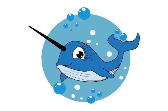 Bringing Whimsy to Your Brand with Cute Narwhal Animal Cartoon