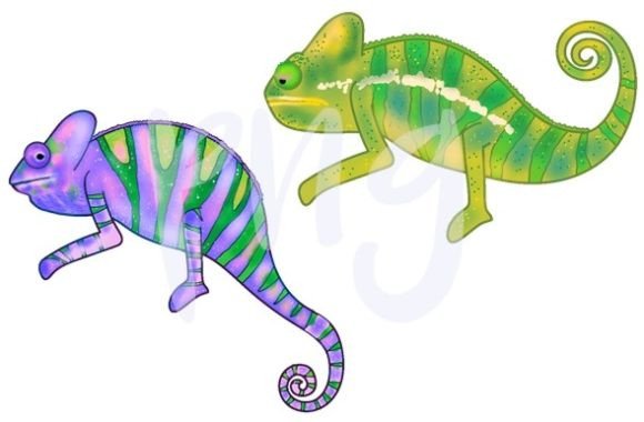Chameleon Clip Art: Versatile Reptile Art for Modern Design