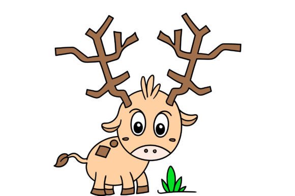 Farm Animal Deer Looking for Grass: A Designer's Guide