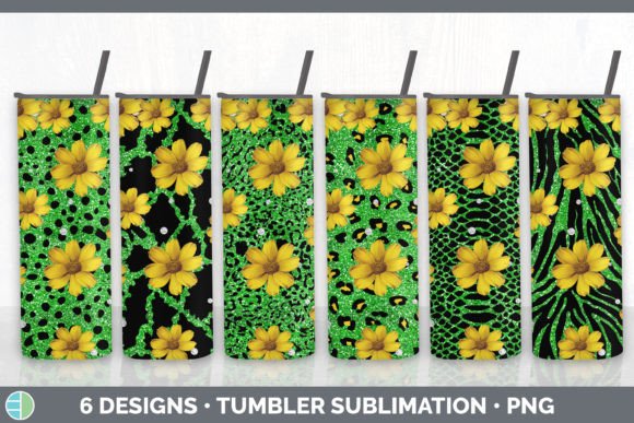 Green Animal Print Tumbler Sublimation B: A Bold Design Asset
