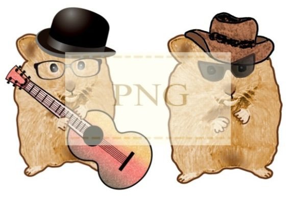 Hamster Watercolor PNG: Adorable Rat Art for Creative Projects