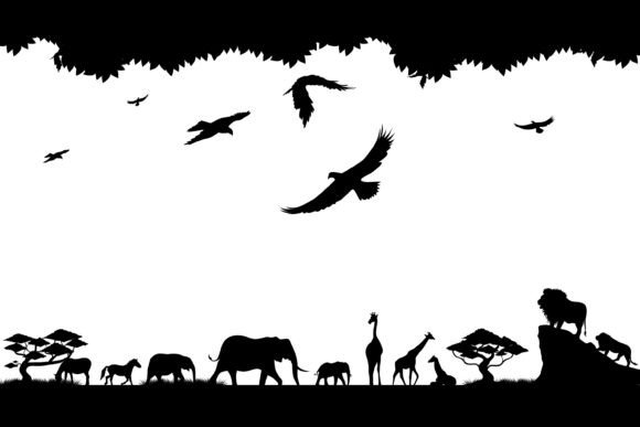 Silhouette Safari with Animal Vector: A Wildly Versatile Creative Asset