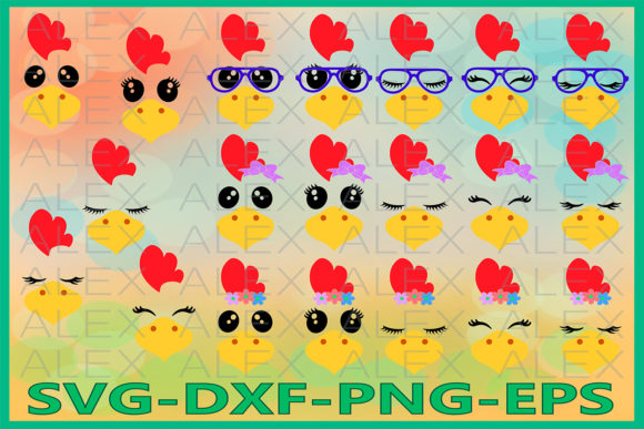Unleash Creative Charm with Chicken Face Animal SVG Cut Files