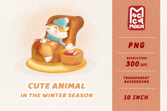Warm Up Your Projects with a Cozy Fox Winter PNG