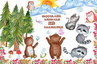 Watercolor Forest Animal Clipart: A Whimsical Design Toolkit