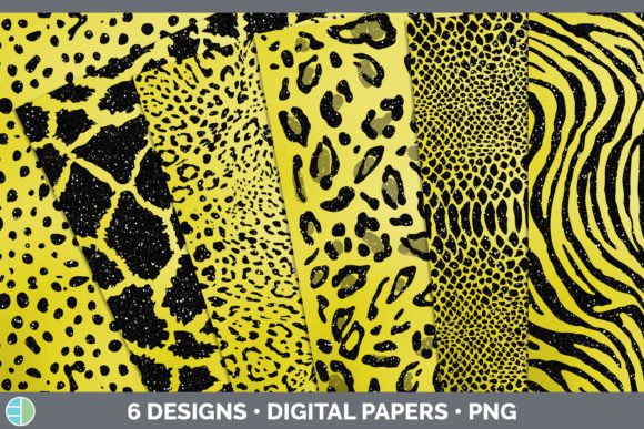 Yellow Animal Print Backgrounds: Bold Design for Modern Projects